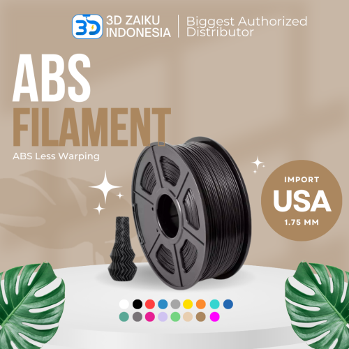 SUNLU 3D Filament ABS Less Warping Bahan Import dari USA